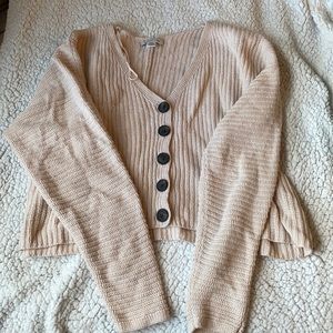 Baby pink cropped sweater